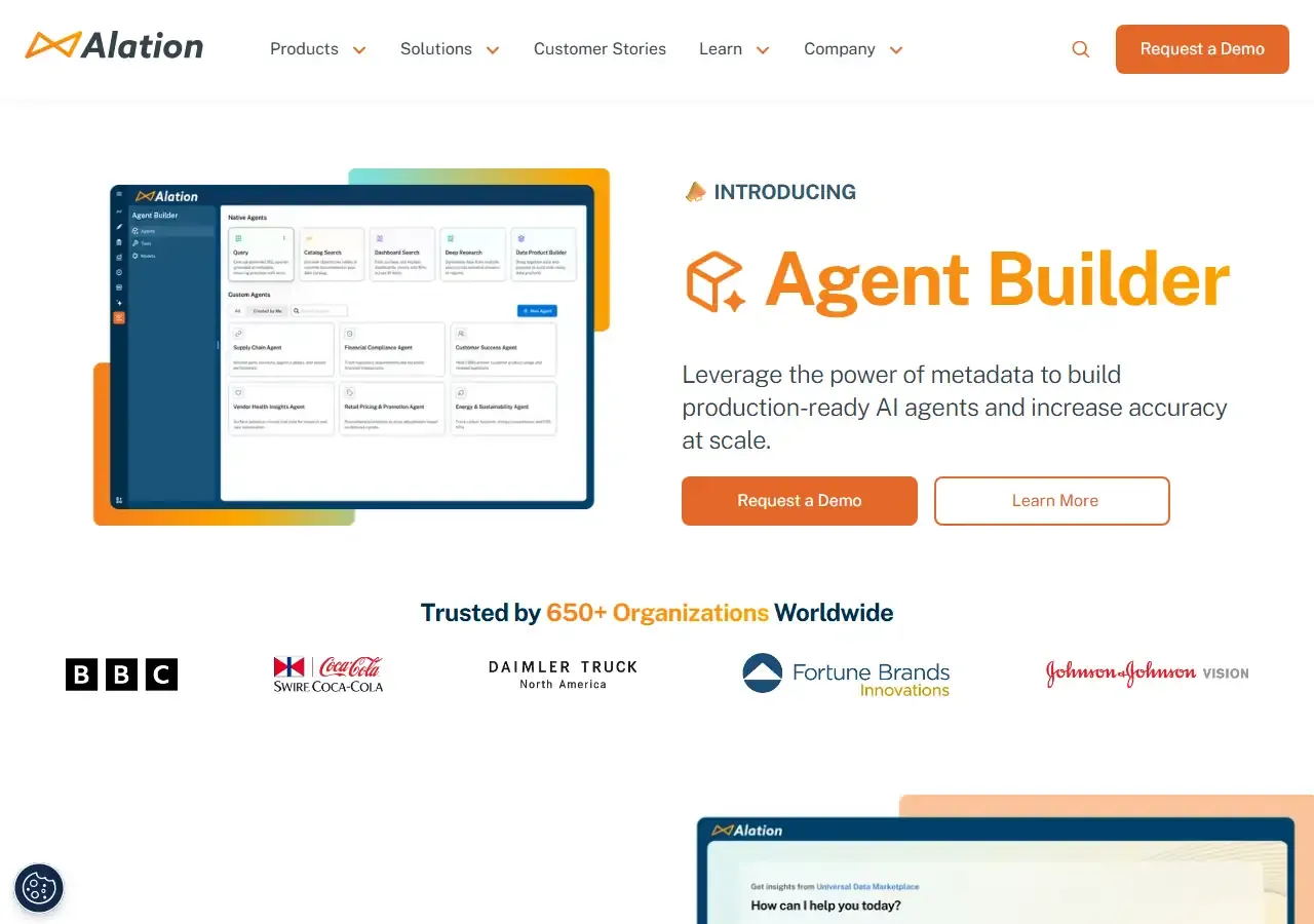AI analytical comparison between Backona AI and 🧠  Alation Chat