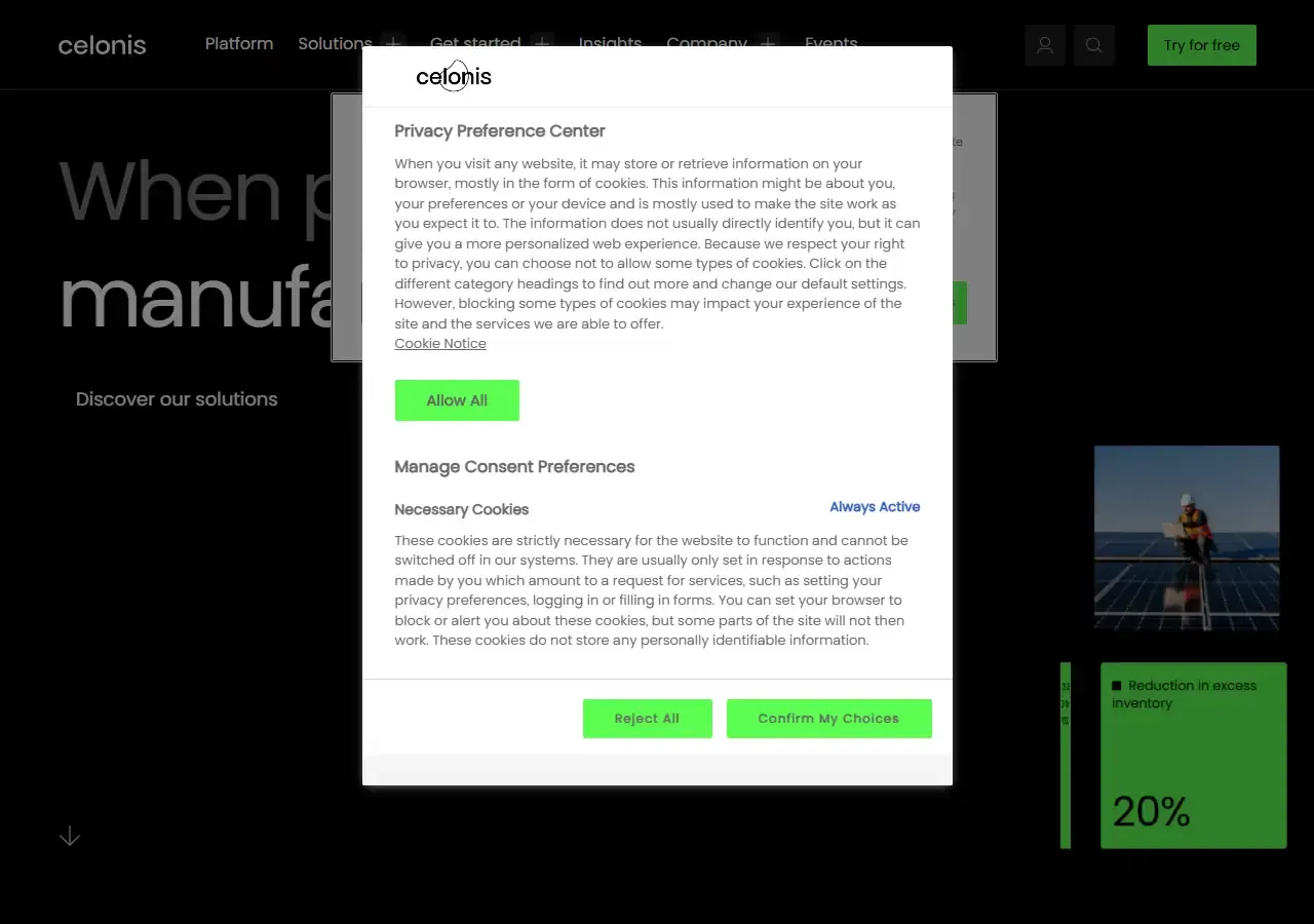 AI analytical comparison between Backona AI and Celonis Process Mining