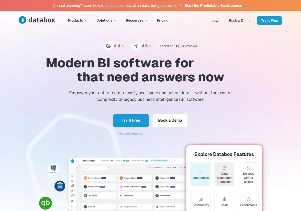 AI analytical comparison between Backona AI and 📊  Databox