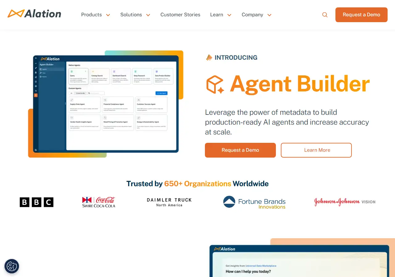 AI analytical comparison between Backona AI and 🧠  Alation Chat