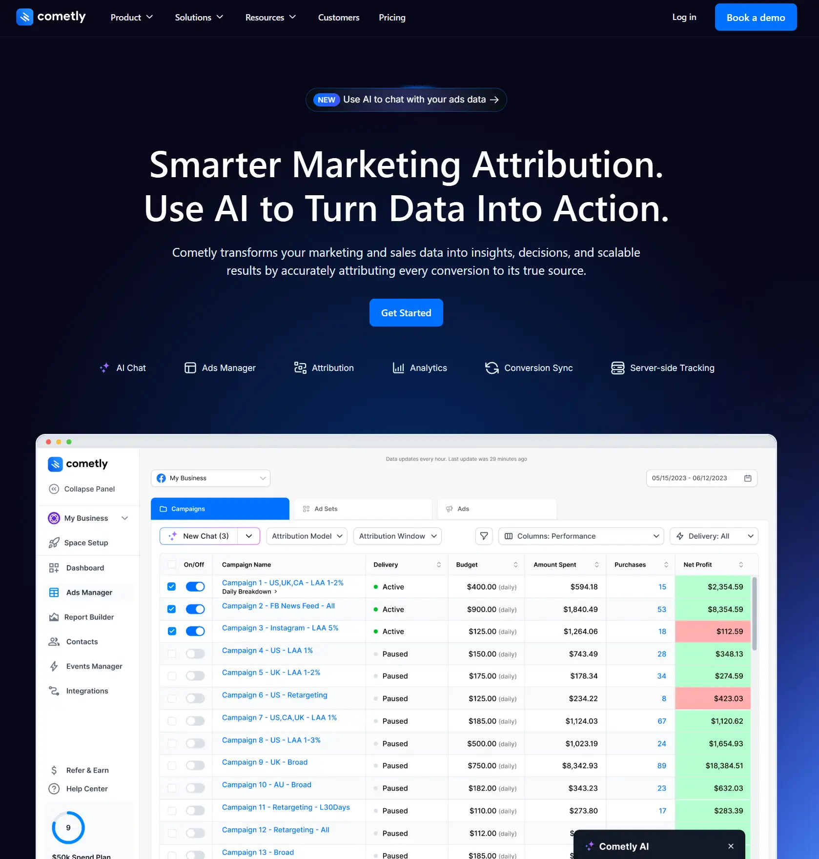 AI analytical comparison between Backona AI and What Is Cometly