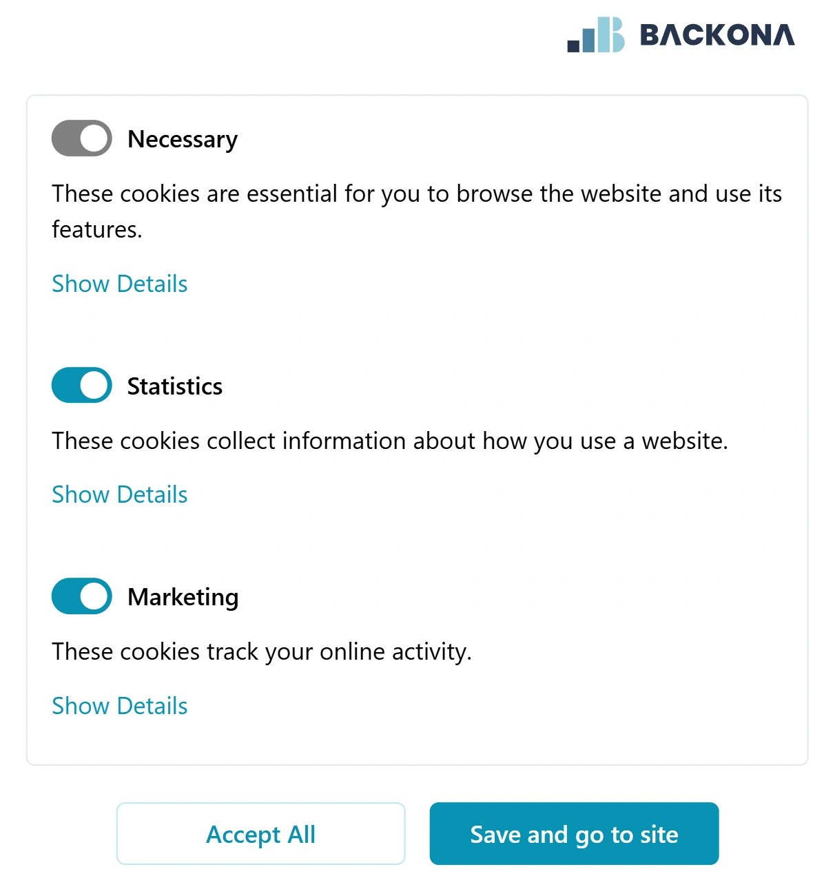 Backona CMP hero mockup